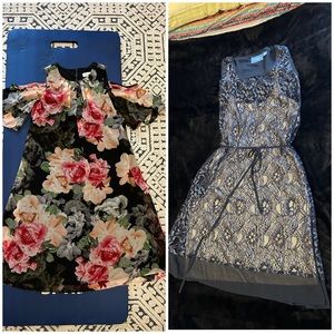Bundle of 2 dresses. Calvin Klein size 2. Simply Vera Vang XS.